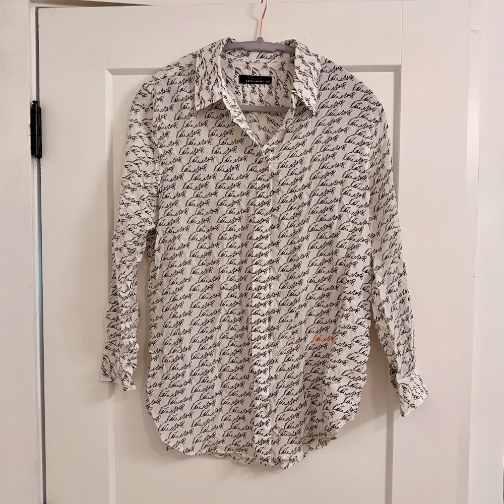 Kate Moss Equipment Signature Blouse